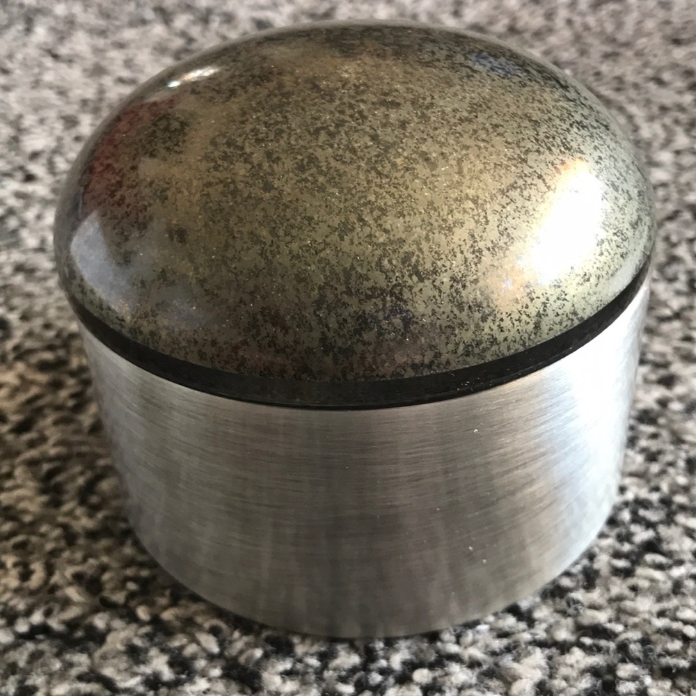 Kendra Scott Decorative Antique Silver Box Pyrite